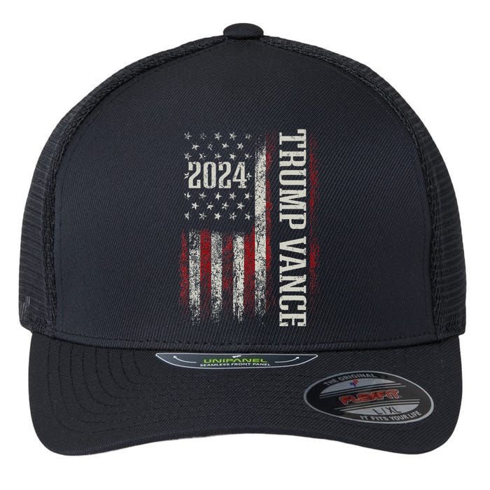 Trump Vance 2024 Flexfit Unipanel Trucker Cap