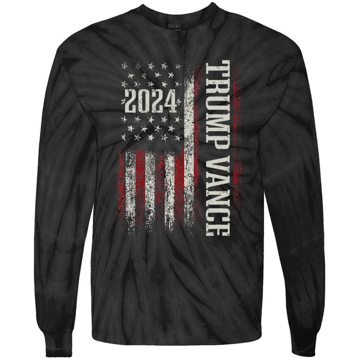 Trump Vance 2024 Tie-Dye Long Sleeve Shirt