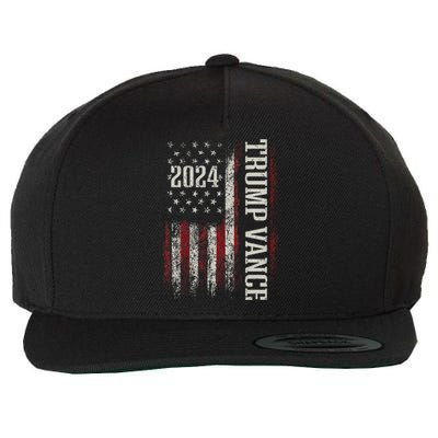 Trump Vance 2024 Wool Snapback Cap