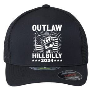 Trump Vance 2024 Donald Trump J.D. Vance Outlaw Hillbilly Flexfit Unipanel Trucker Cap