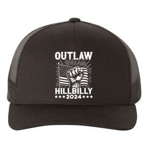 Trump Vance 2024 Donald Trump J.D. Vance Outlaw Hillbilly Yupoong Adult 5-Panel Trucker Hat