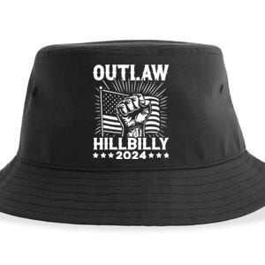 Trump Vance 2024 Donald Trump J.D. Vance Outlaw Hillbilly Sustainable Bucket Hat