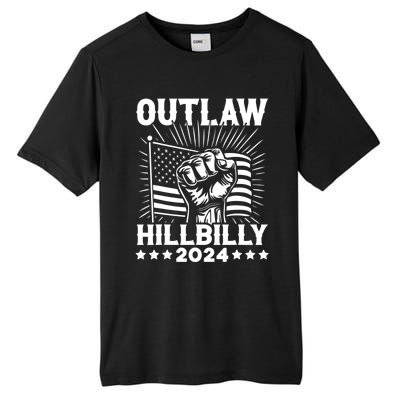 Trump Vance 2024 Donald Trump J.D. Vance Outlaw Hillbilly Tall Fusion ChromaSoft Performance T-Shirt