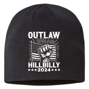 Trump Vance 2024 Donald Trump J.D. Vance Outlaw Hillbilly Sustainable Beanie