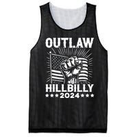 Trump Vance 2024 Donald Trump J.D. Vance Outlaw Hillbilly Mesh Reversible Basketball Jersey Tank