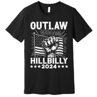 Trump Vance 2024 Donald Trump J.D. Vance Outlaw Hillbilly Premium T-Shirt