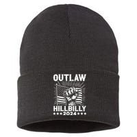 Trump Vance 2024 Donald Trump J.D. Vance Outlaw Hillbilly Sustainable Knit Beanie