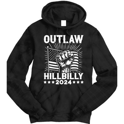 Trump Vance 2024 Donald Trump J.D. Vance Outlaw Hillbilly Tie Dye Hoodie