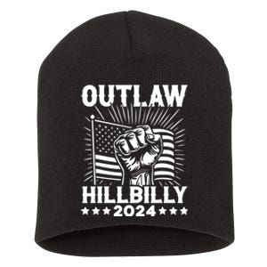 Trump Vance 2024 Donald Trump J.D. Vance Outlaw Hillbilly Short Acrylic Beanie