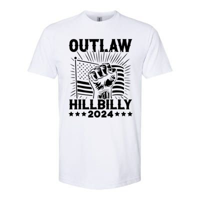 Trump Vance 2024 Donald Trump J.D. Vance Outlaw Hillbilly Softstyle CVC T-Shirt