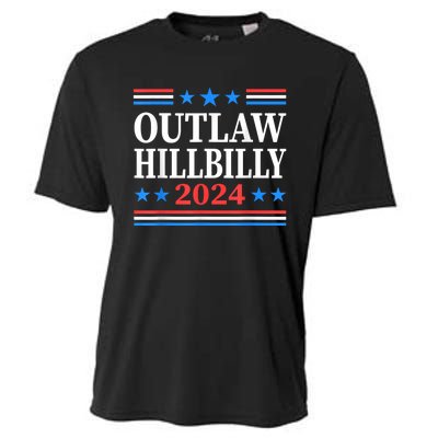 Trump Vance 2024 Outlaw Hillbilly Us Flag Vintage Cooling Performance Crew T-Shirt