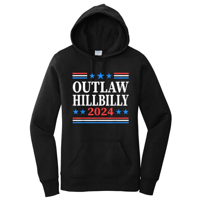 Trump Vance 2024 Outlaw Hillbilly Us Flag Vintage Women's Pullover Hoodie