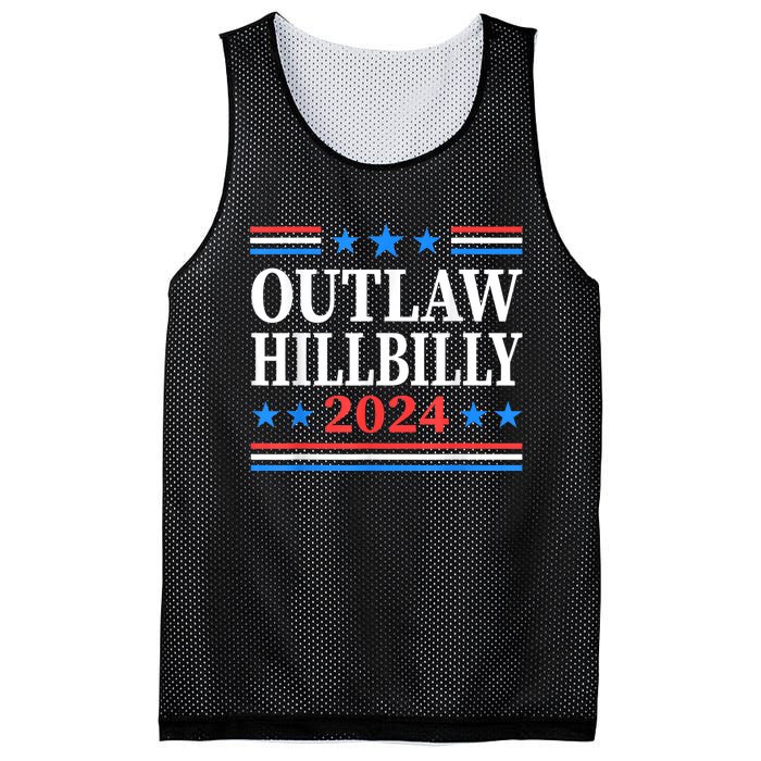 Trump Vance 2024 Outlaw Hillbilly Us Flag Vintage Mesh Reversible Basketball Jersey Tank