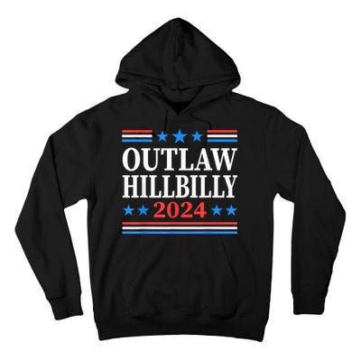 Trump Vance 2024 Outlaw Hillbilly Us Flag Vintage Tall Hoodie