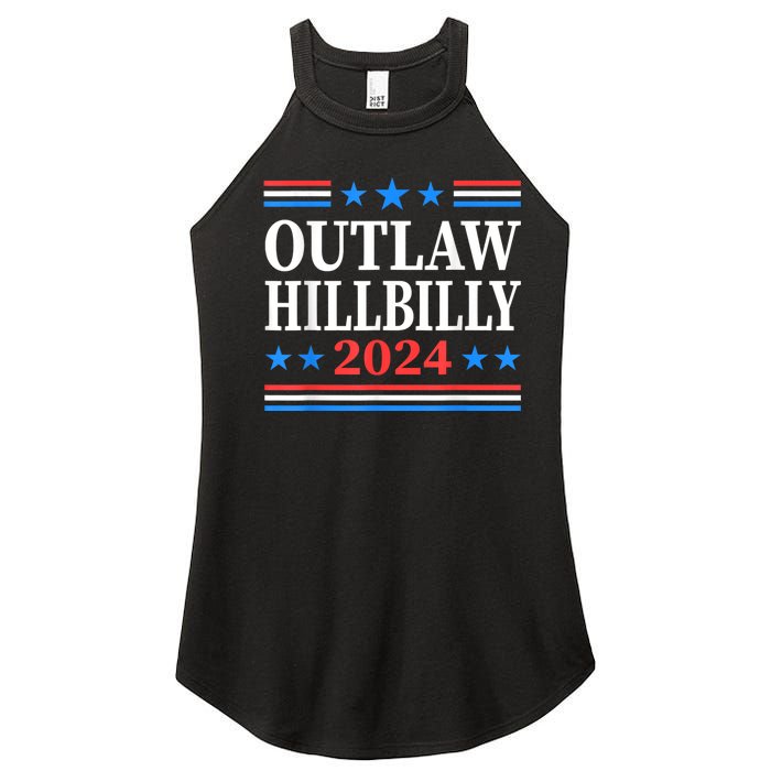 Trump Vance 2024 Outlaw Hillbilly Us Flag Vintage Women's Perfect Tri Rocker Tank