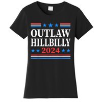 Trump Vance 2024 Outlaw Hillbilly Us Flag Vintage Women's T-Shirt