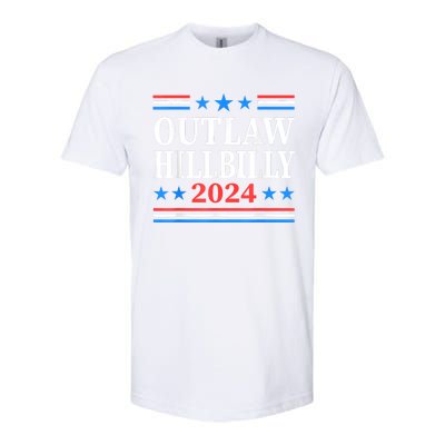 Trump Vance 2024 Outlaw Hillbilly Us Flag Vintage Softstyle CVC T-Shirt