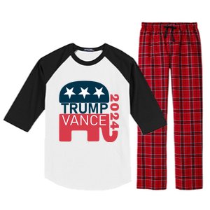 Trump Vance 2024 President Vote Usa Election Maga Gift Raglan Sleeve Pajama Set