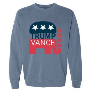 Trump Vance 2024 President Vote Usa Election Maga Gift Garment-Dyed Sweatshirt