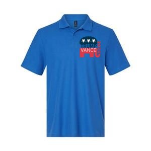 Trump Vance 2024 President Vote Usa Election Maga Gift Softstyle Adult Sport Polo