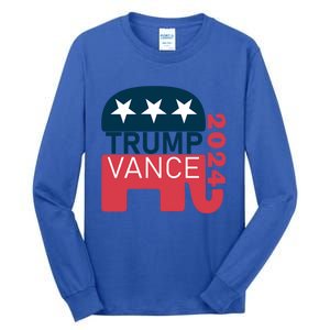 Trump Vance 2024 President Vote Usa Election Maga Gift Tall Long Sleeve T-Shirt