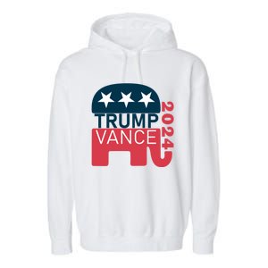 Trump Vance 2024 President Vote Usa Election Maga Gift Garment-Dyed Fleece Hoodie