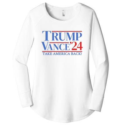 Trump Vance 24 Take America Back Women's Perfect Tri Tunic Long Sleeve Shirt