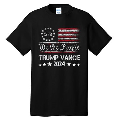 Trump Vance 2024 President Trump Supporter Re Election Tall T-Shirt