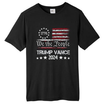 Trump Vance 2024 President Trump Supporter Re Election Tall Fusion ChromaSoft Performance T-Shirt