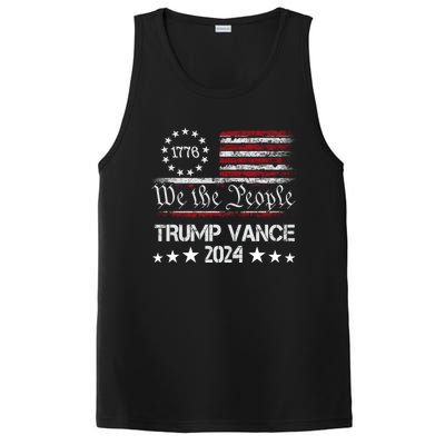 Trump Vance 2024 President Trump Supporter Re Election PosiCharge Competitor Tank