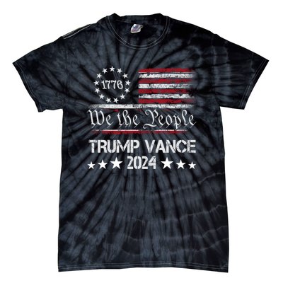 Trump Vance 2024 President Trump Supporter Re Election Tie-Dye T-Shirt