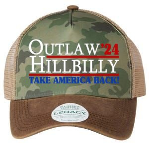 Trump Vance 2024 Outlaw Hillbilly Take America Back Legacy Tie Dye Trucker Hat