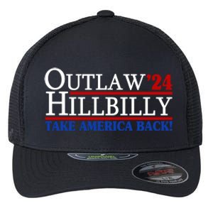 Trump Vance 2024 Outlaw Hillbilly Take America Back Flexfit Unipanel Trucker Cap