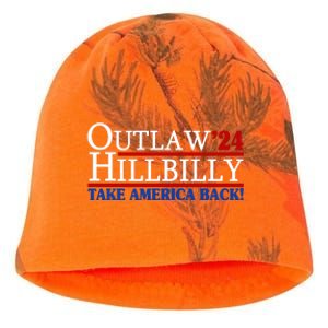 Trump Vance 2024 Outlaw Hillbilly Take America Back Kati - Camo Knit Beanie