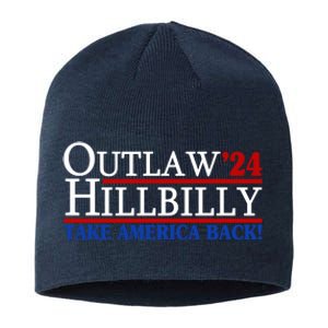 Trump Vance 2024 Outlaw Hillbilly Take America Back Sustainable Beanie