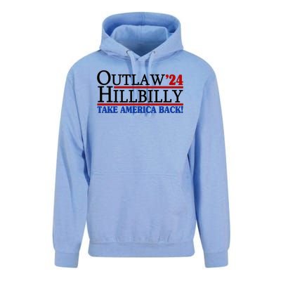 Trump Vance 2024 Outlaw Hillbilly Take America Back Unisex Surf Hoodie