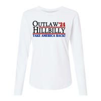 Trump Vance 2024 Outlaw Hillbilly Take America Back Womens Cotton Relaxed Long Sleeve T-Shirt