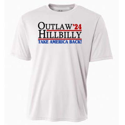 Trump Vance 2024 Outlaw Hillbilly Take America Back Cooling Performance Crew T-Shirt