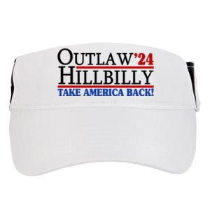 Trump Vance 2024 Outlaw Hillbilly Take America Back Adult Drive Performance Visor