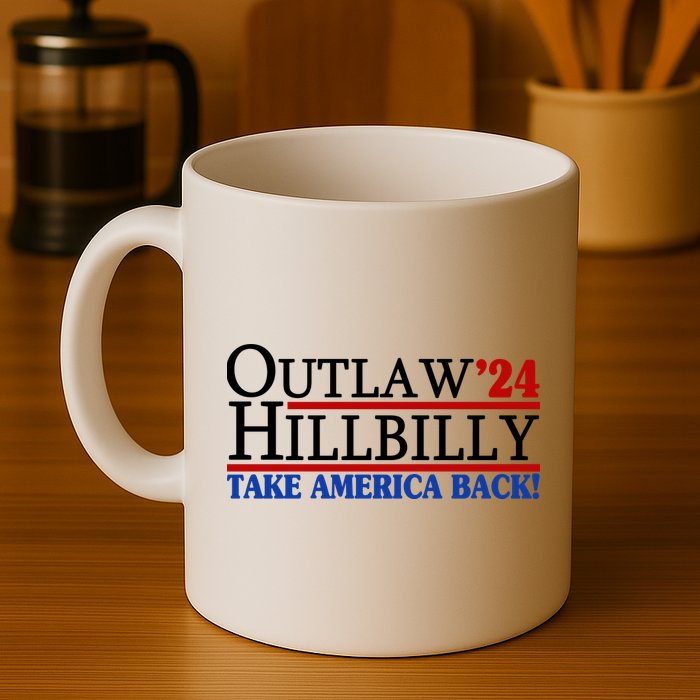 Trump Vance 2024 Outlaw Hillbilly Take America Back Mug