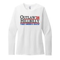 Trump Vance 2024 Outlaw Hillbilly Take America Back Womens CVC Long Sleeve Shirt