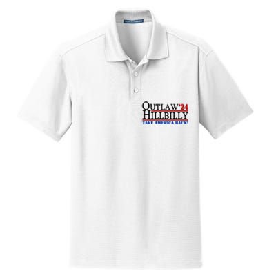 Trump Vance 2024 Outlaw Hillbilly Take America Back Dry Zone Grid Polo