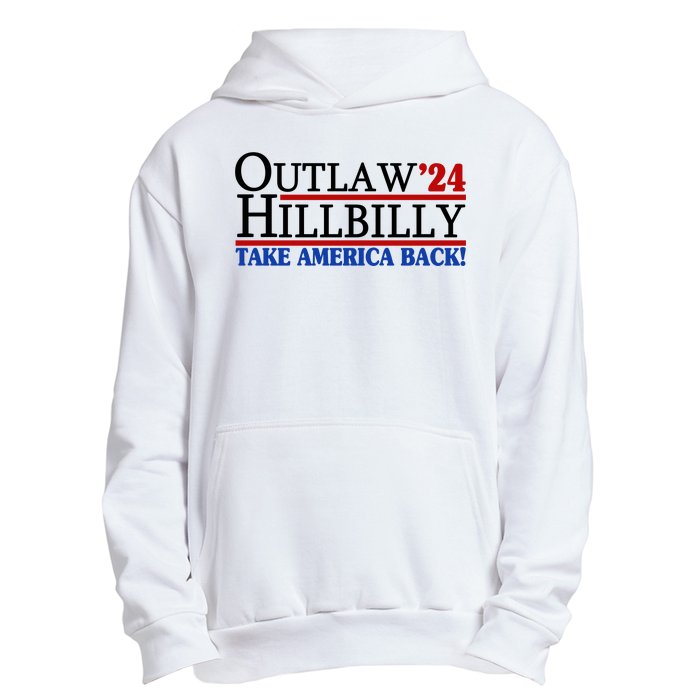 Trump Vance 2024 Outlaw Hillbilly Take America Back Urban Pullover Hoodie