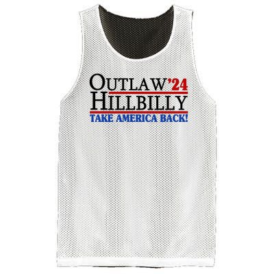 Trump Vance 2024 Outlaw Hillbilly Take America Back Mesh Reversible Basketball Jersey Tank