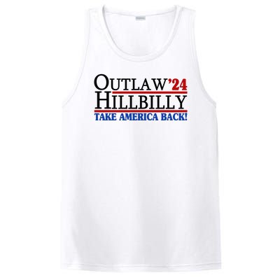 Trump Vance 2024 Outlaw Hillbilly Take America Back PosiCharge Competitor Tank