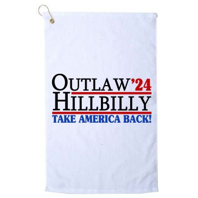 Trump Vance 2024 Outlaw Hillbilly Take America Back Golf Towel