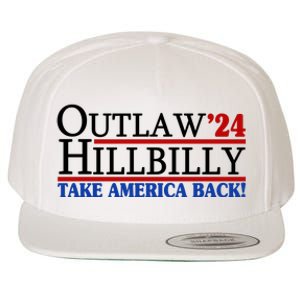 Trump Vance 2024 Outlaw Hillbilly Take America Back Wool Snapback Cap