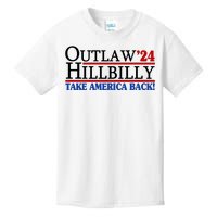 Trump Vance 2024 Outlaw Hillbilly Take America Back Kids T-Shirt