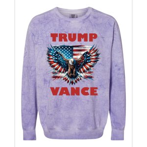 Trump Vance 2024 Eagle Donald Trump 2024 Cute Gift Colorblast Crewneck Sweatshirt