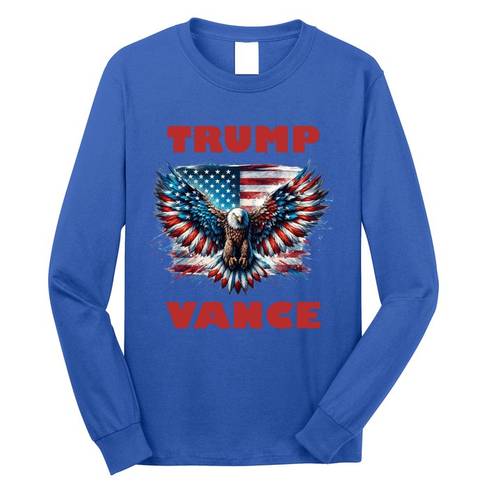 Trump Vance 2024 Eagle Donald Trump 2024 Cute Gift Long Sleeve Shirt